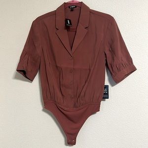 NWT Express Bodysuit Button Up Blouse